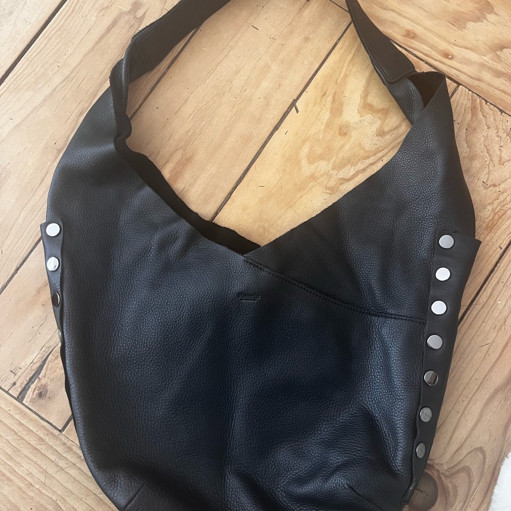 Black Leather Shoulder Bag